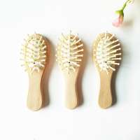 Soft paddle message Hair brush wooden hair comb for baby