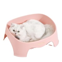 PAKEWAY Plastic Broken-Resistant Cat Litter Tray Cat Litter Box Cat Toilet Pet litter Box open