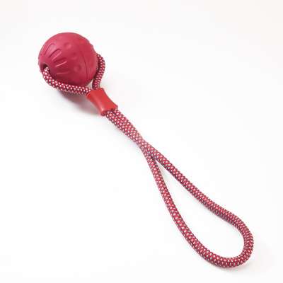 PAKEWAY High Quality Small Multiple EVA Dog Toy Ball On A Strap Rope Pet Dog Training Toys